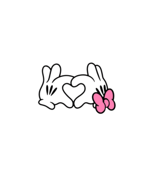 Disney Heart Hands Printed Topper