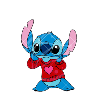 Stitch Valentine Topper