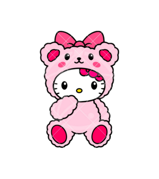 Hello Kitty Bear Valentine Topper