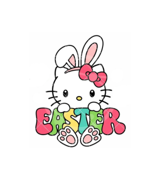 Hello Kitty Easter Bunny Topper