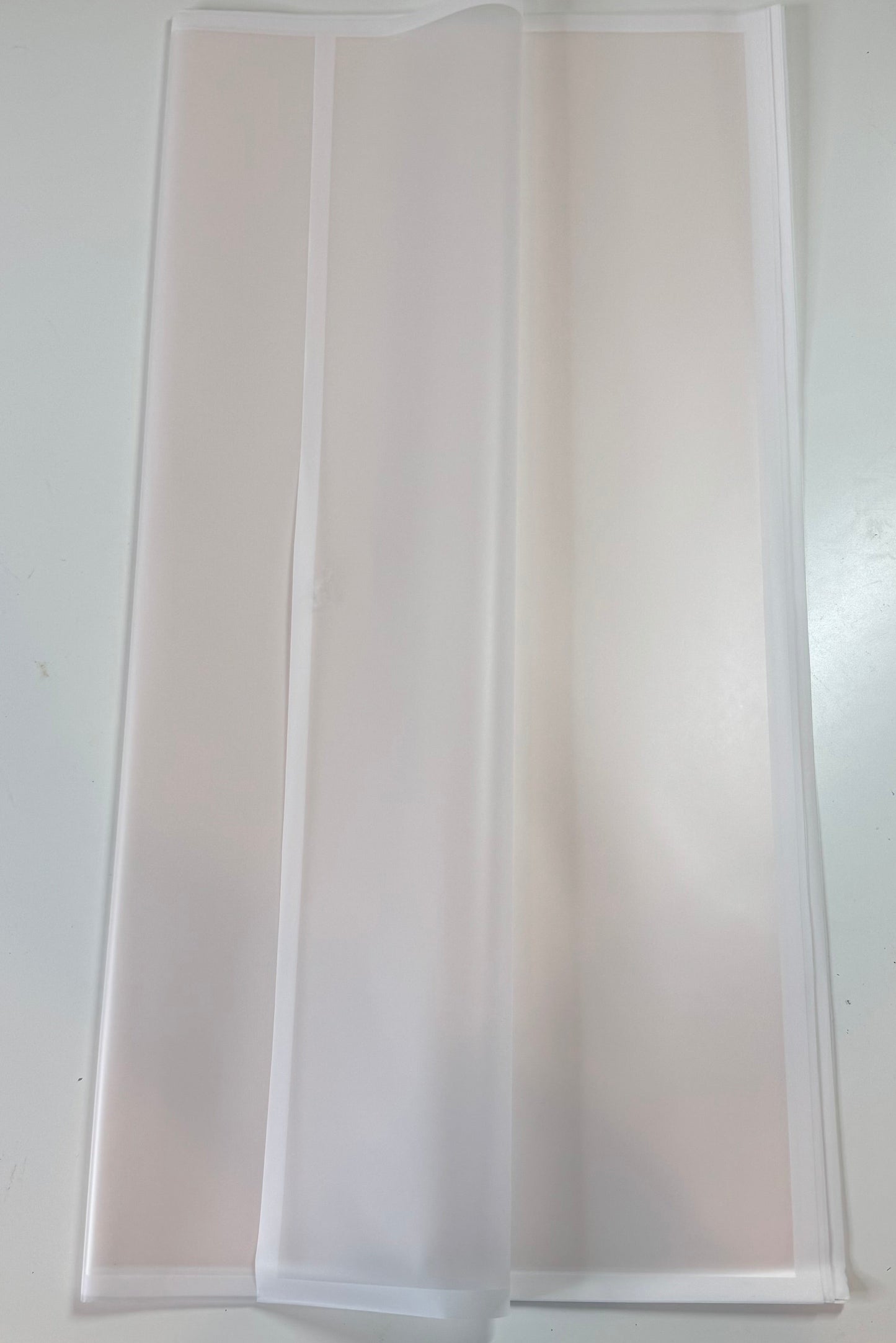 Pearly White Frosted Border Wrapping Paper