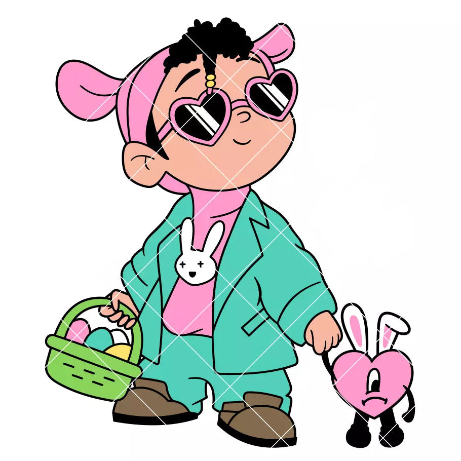 Bad Bunny Easter Topper