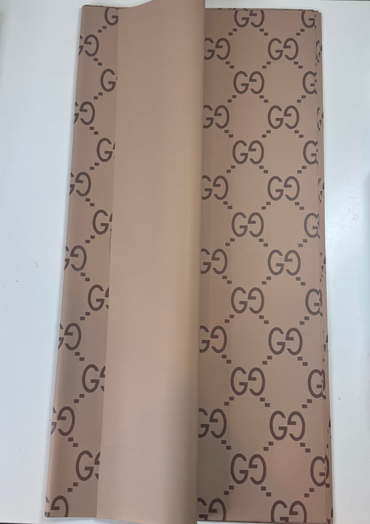 Brown Gucci Solid Wrapping Paper