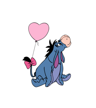 Eeyore Valentine Printed Topper