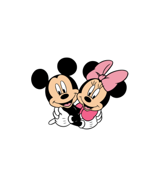 Mickey And Minnie Mouse Printed Topper