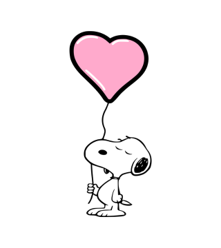 Snoopy Heart Balloon Topper