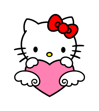 Hello Kitty Heart Valentine Topper
