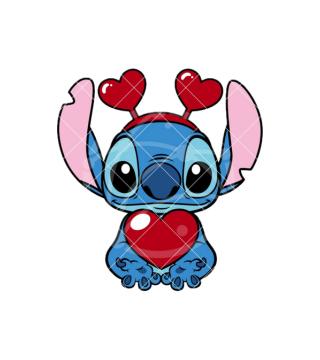 Stitch Valentine Topper