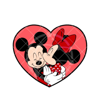 Minnie & Mickey Heart Topper
