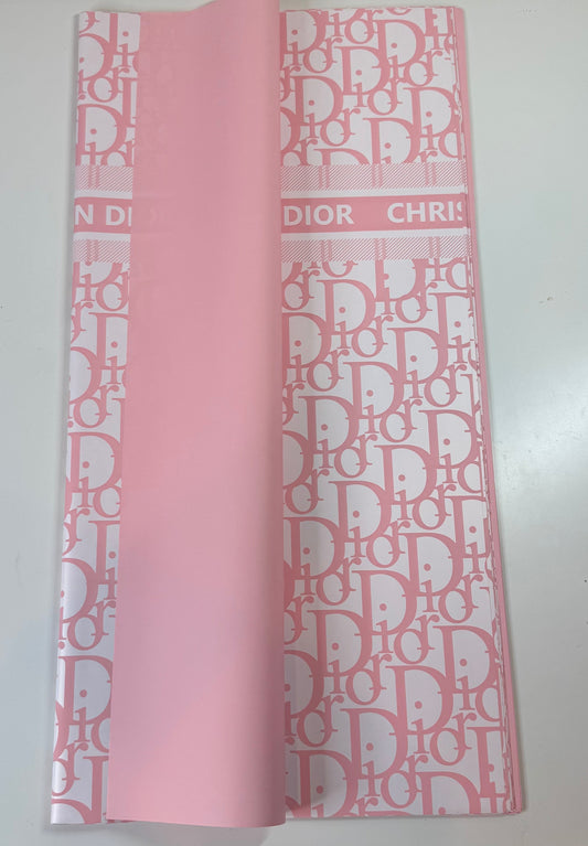 Light Pink Dior Solid Wrapping Paper
