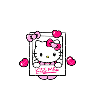Hello Kitty Kiss Me Topper