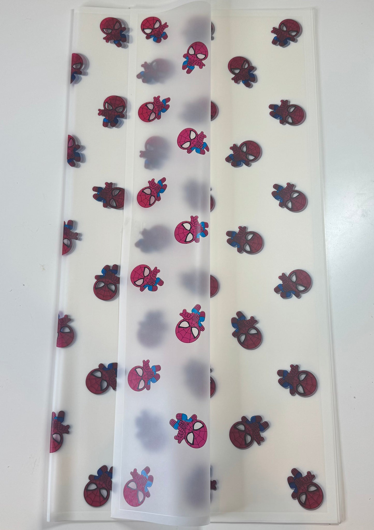 Spider-man White Frosted Boarder Wrapping Paper