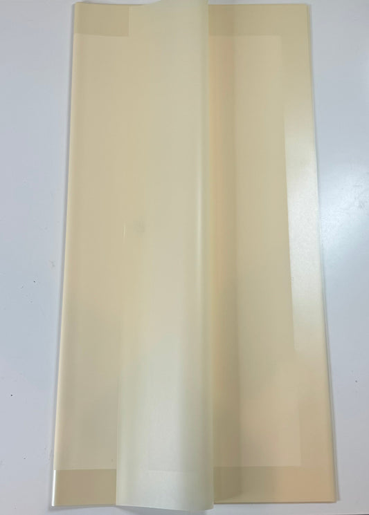 Yellow Thicker Frosted Border Wrapping Paper