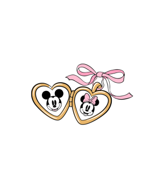 Mickey & Minnie Locket Printed Topper