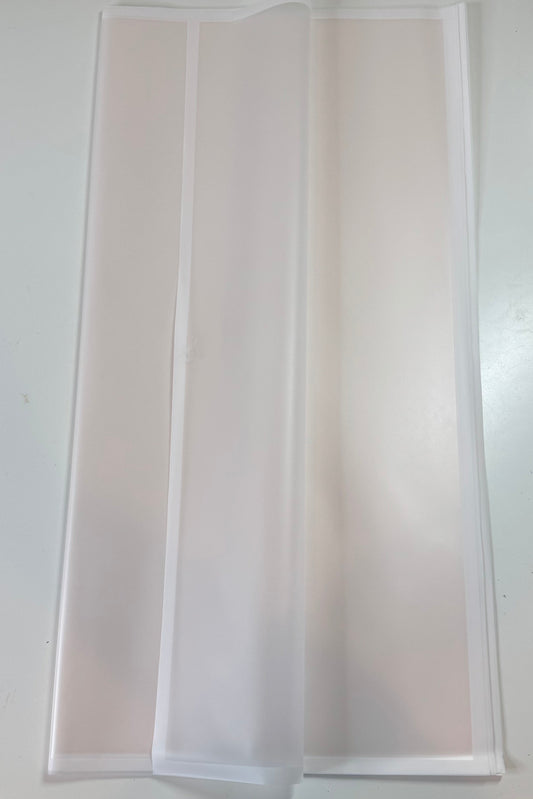 Pearly White Frosted Border Wrapping Paper