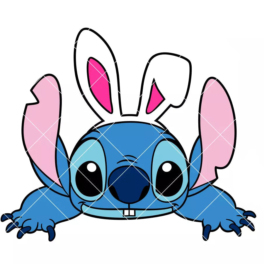 Stitch Bunny Easter Topper