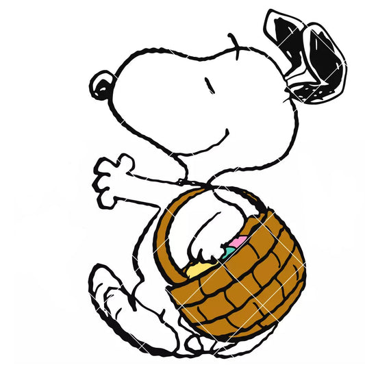 Snoopy Easter Basket Topper