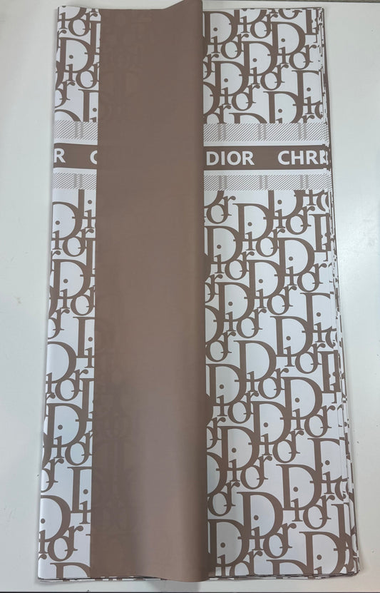Brown Dior Solid Wrapping Paper