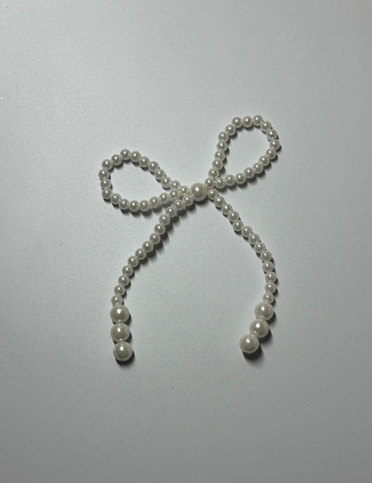 3 Pack White Pearl Bows